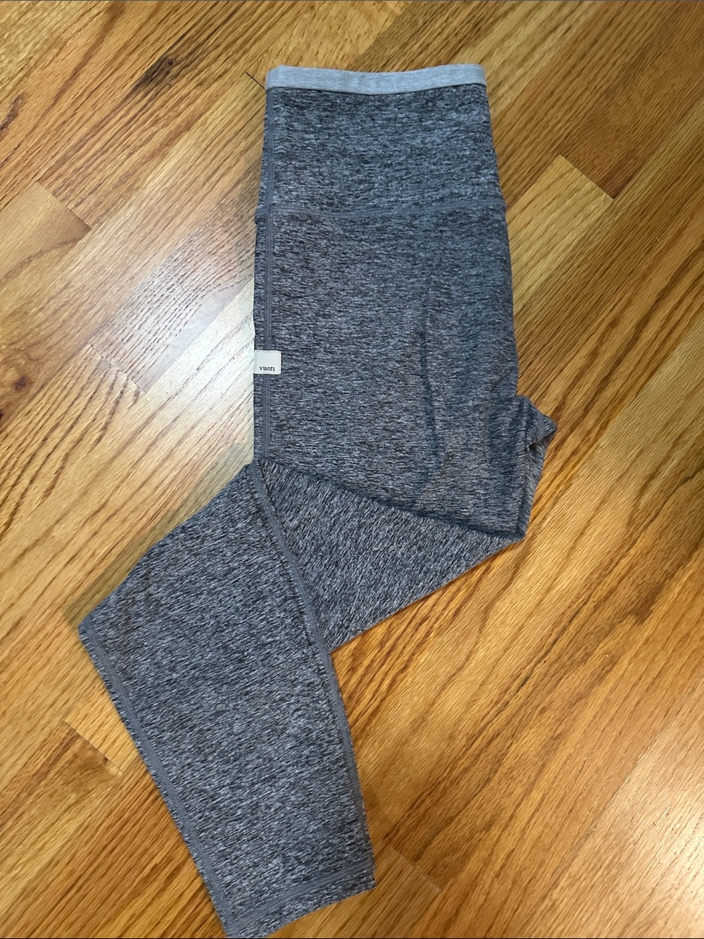 Vuori Heathered Charcoal Performance Leggings